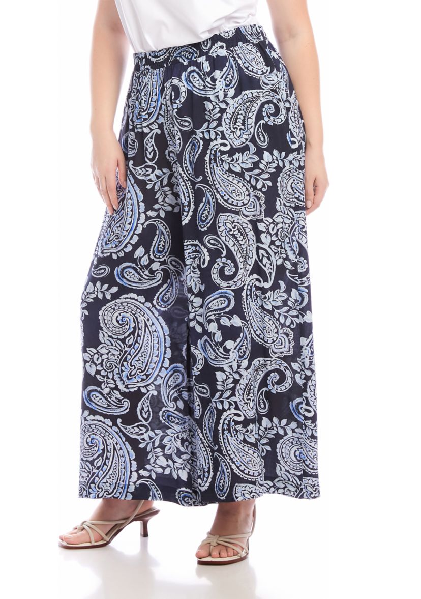 Plus Size Wide-Leg Pants