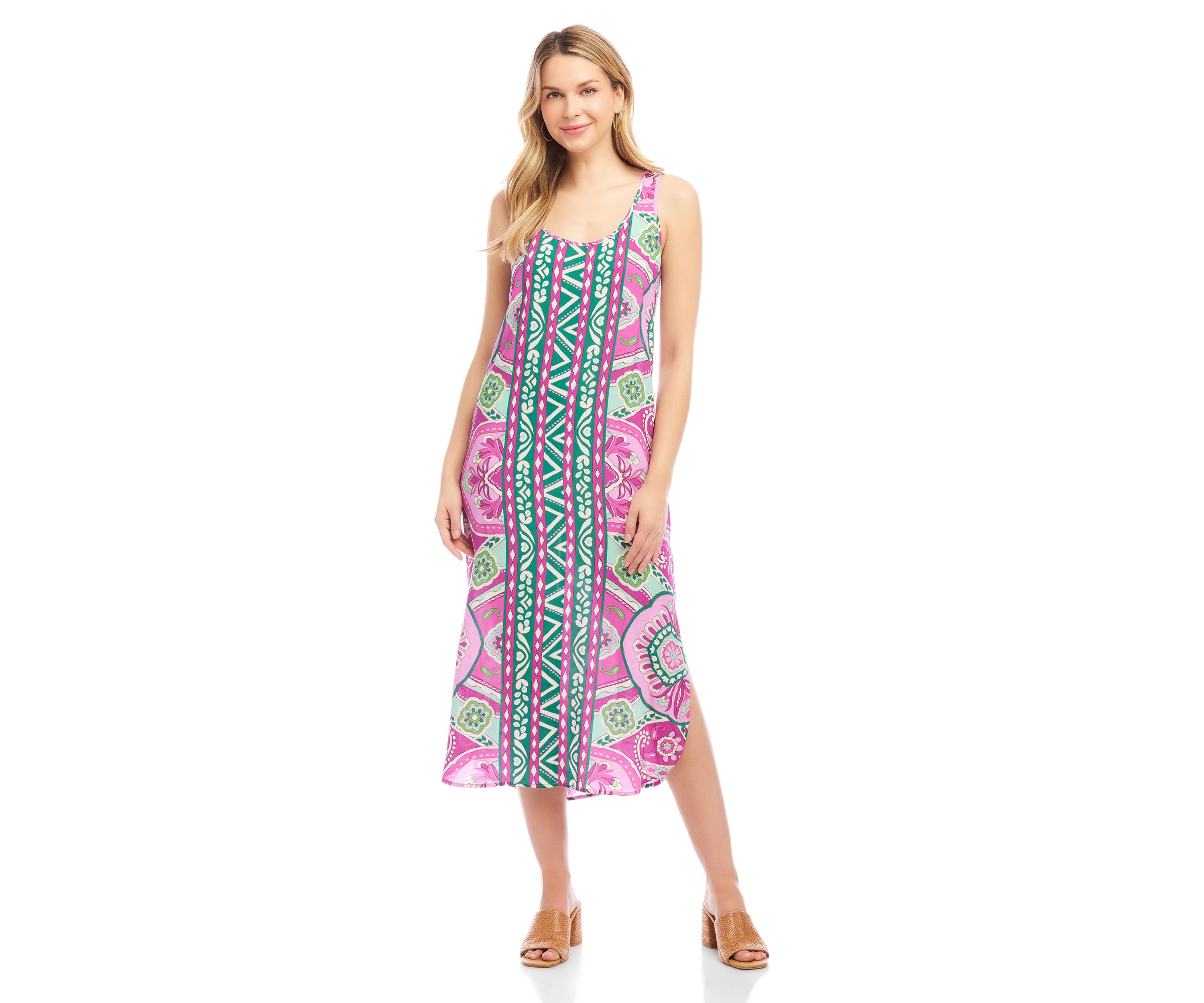 Womens Side Slit Tank Dress