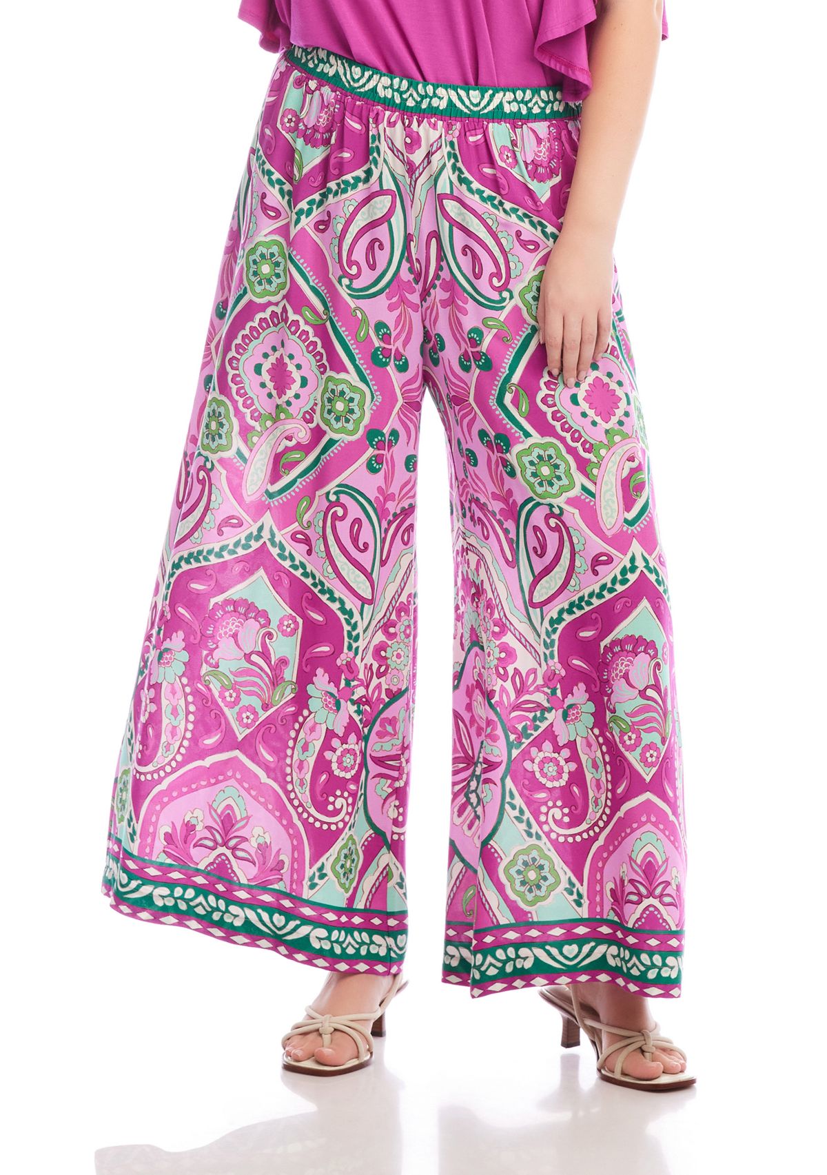 Plus Size Wide Leg Pants