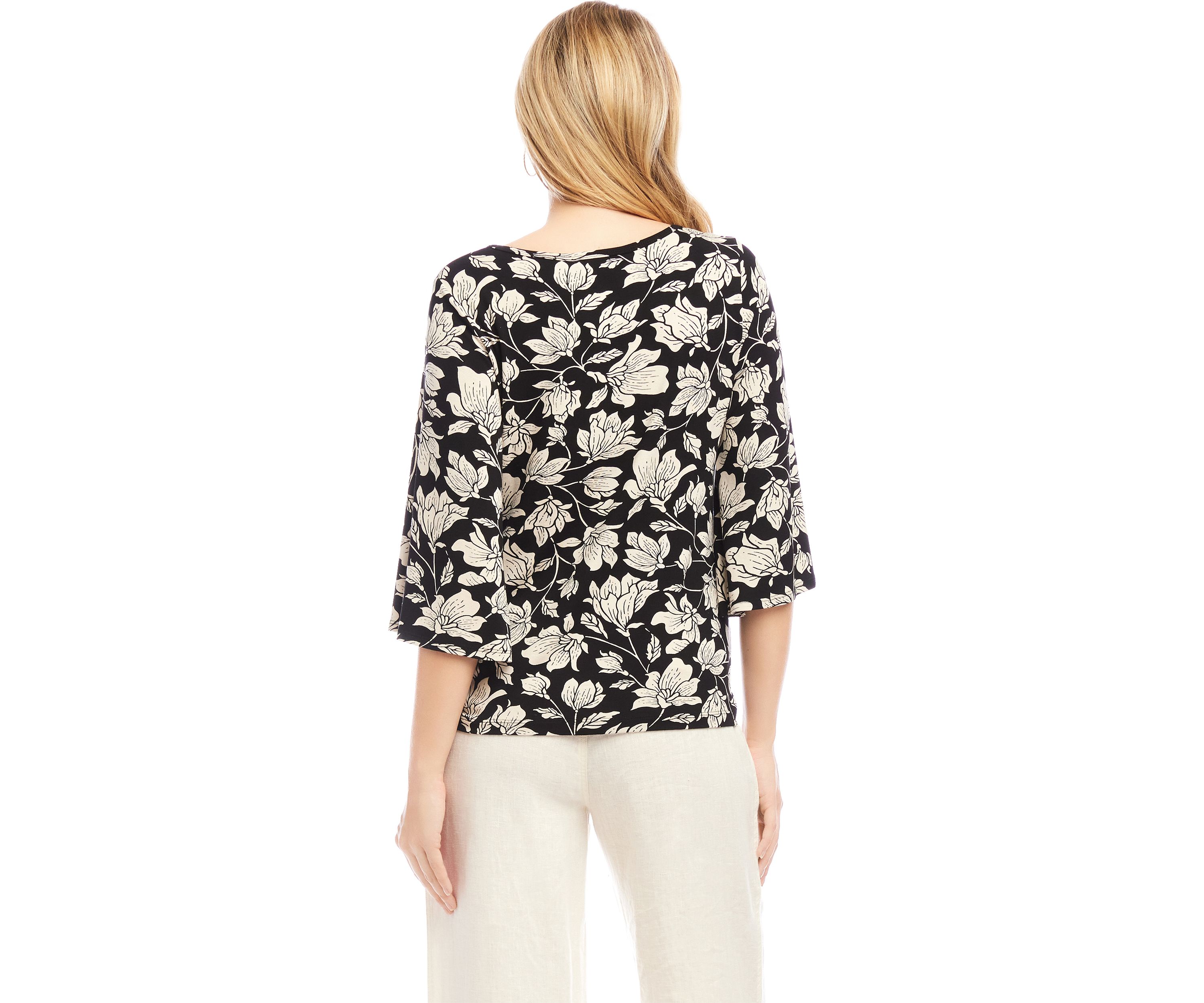 Petite Flare Sleeve Pick Up Top