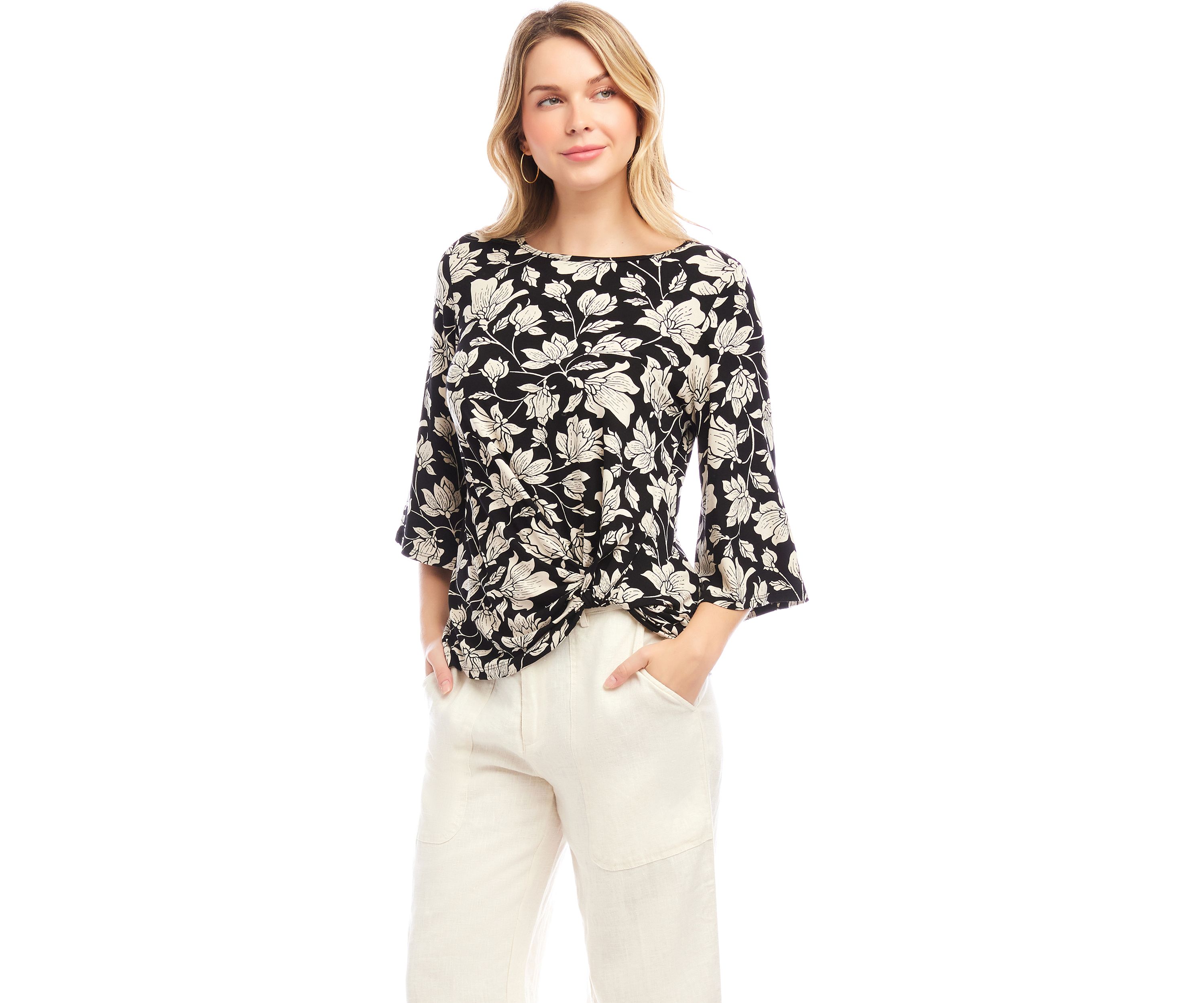 Petite Flare Sleeve Pick Up Top