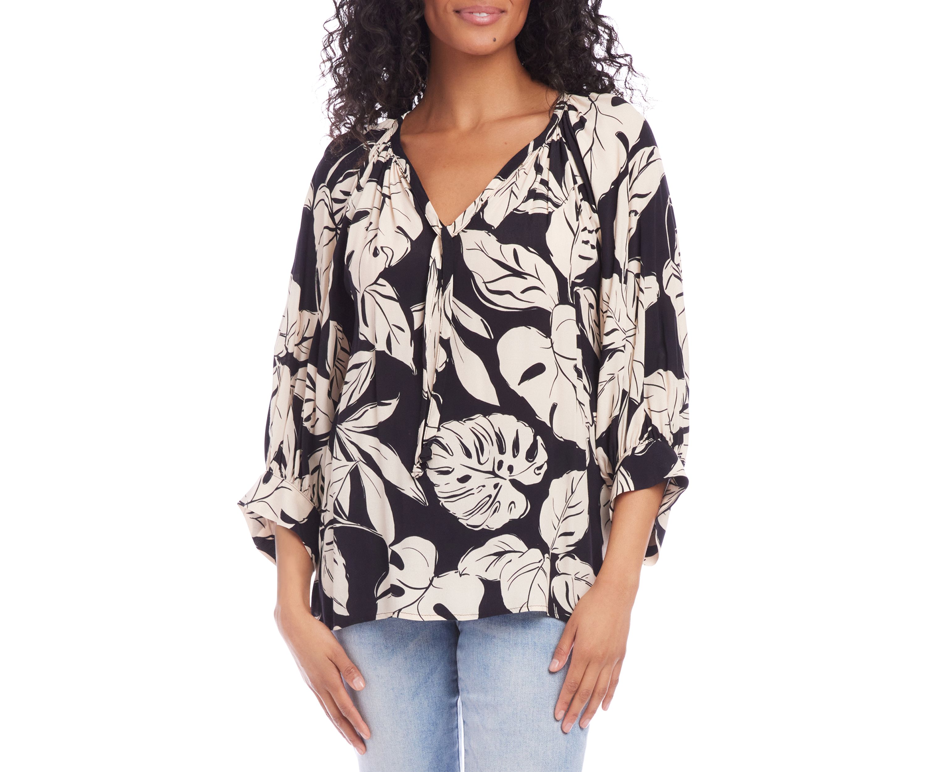 Womens Blouson Sleeve Top