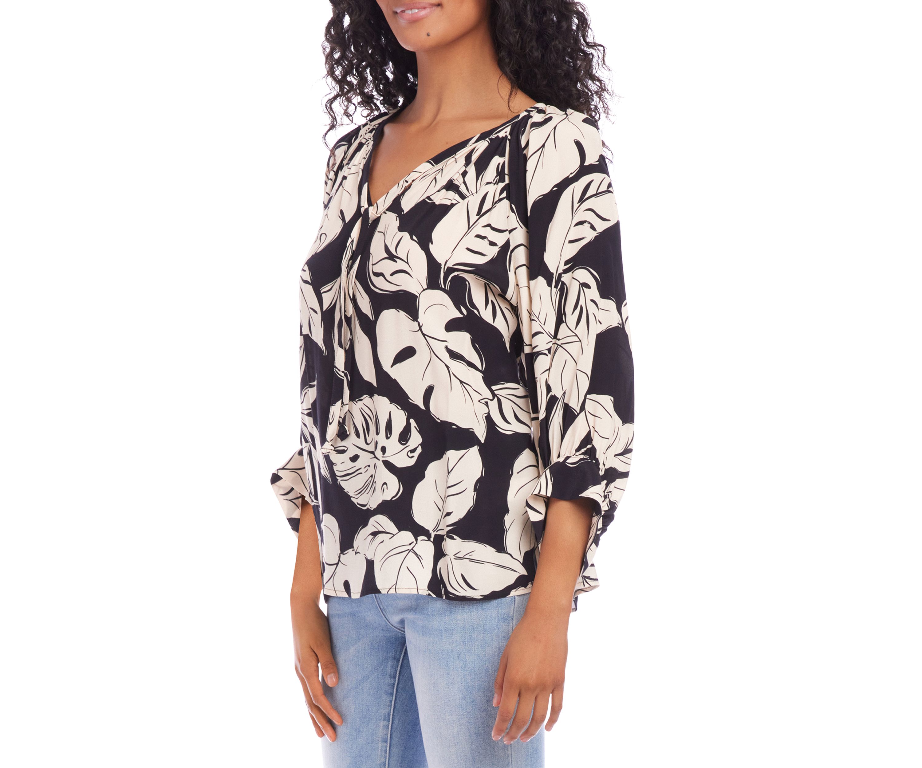 Womens Blouson Sleeve Top