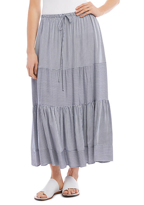 Karen Kane Stripe Midi Skirt | belk