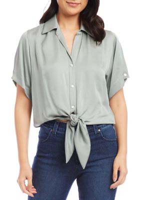 Women's Tie Front Top