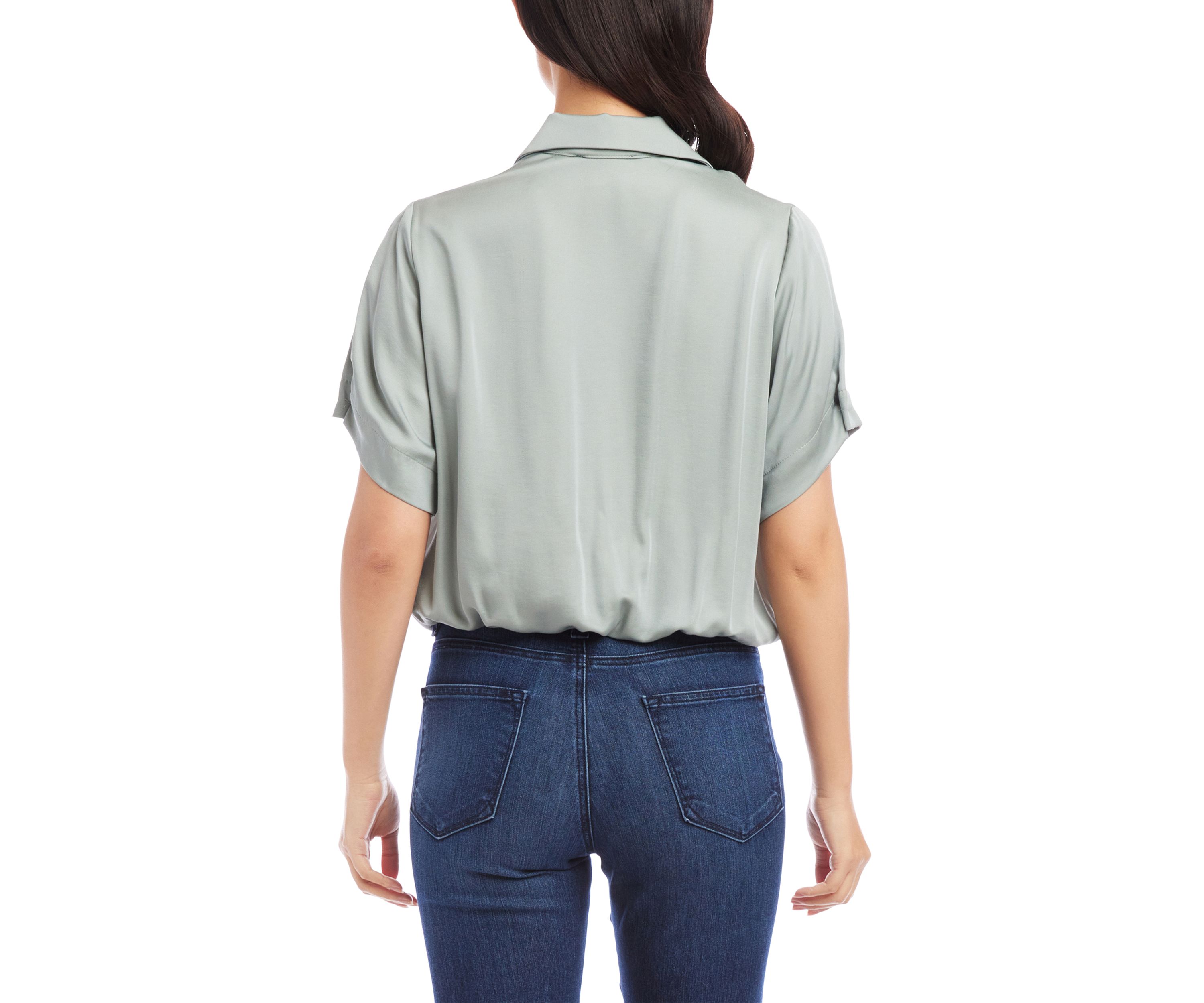 Womens Tie Front Top