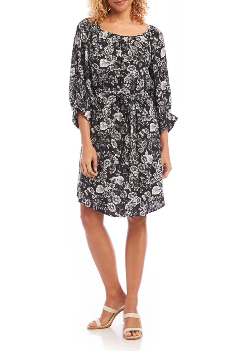 Womens Blouson Sleeve Dress