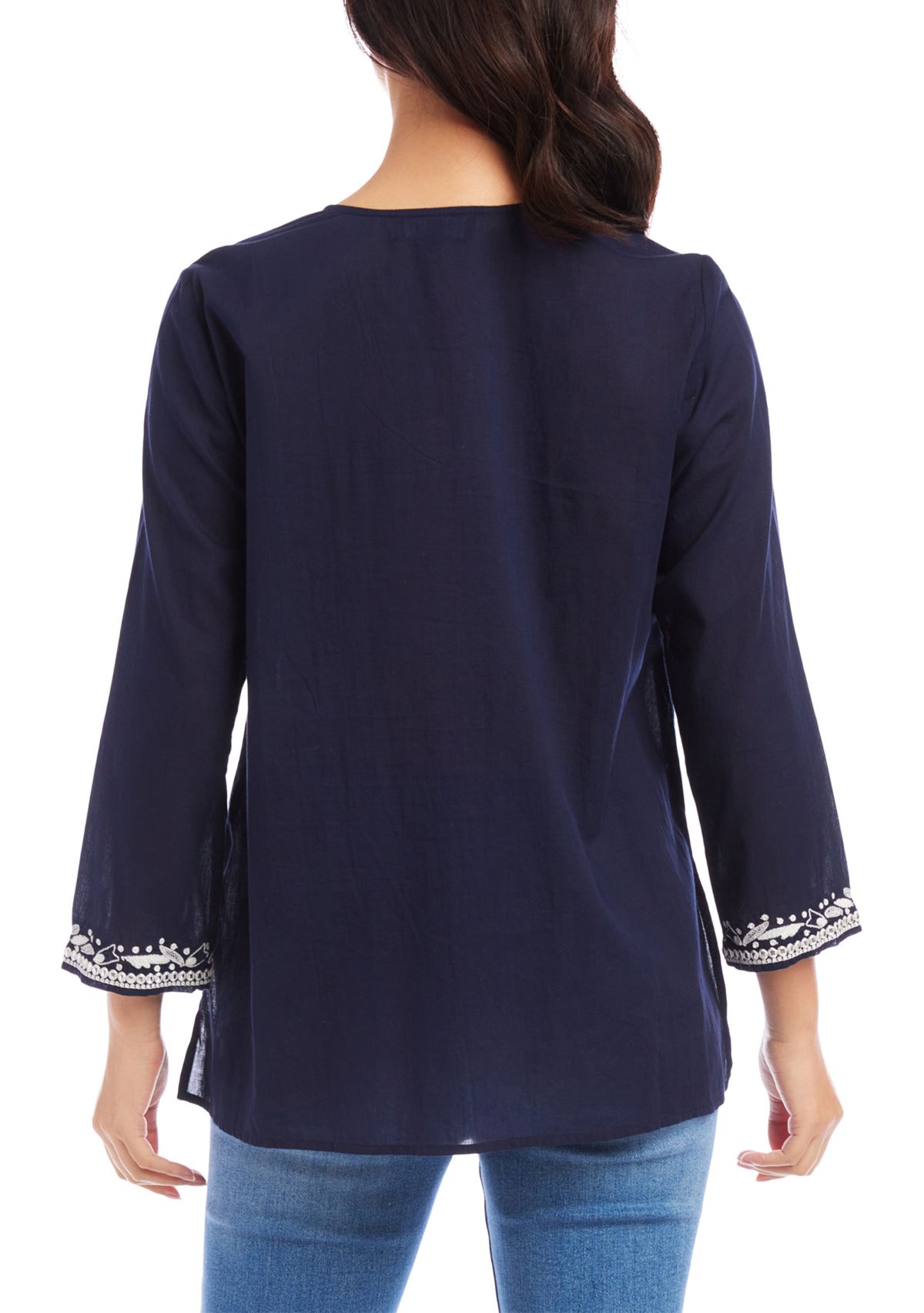 Womens Embroidered Tunic Top