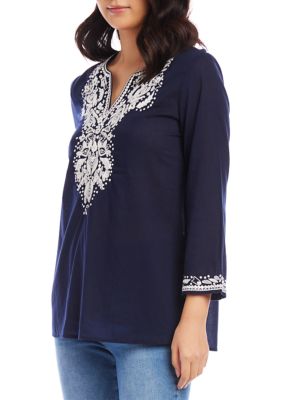 Women's Embroidered Tunic Top