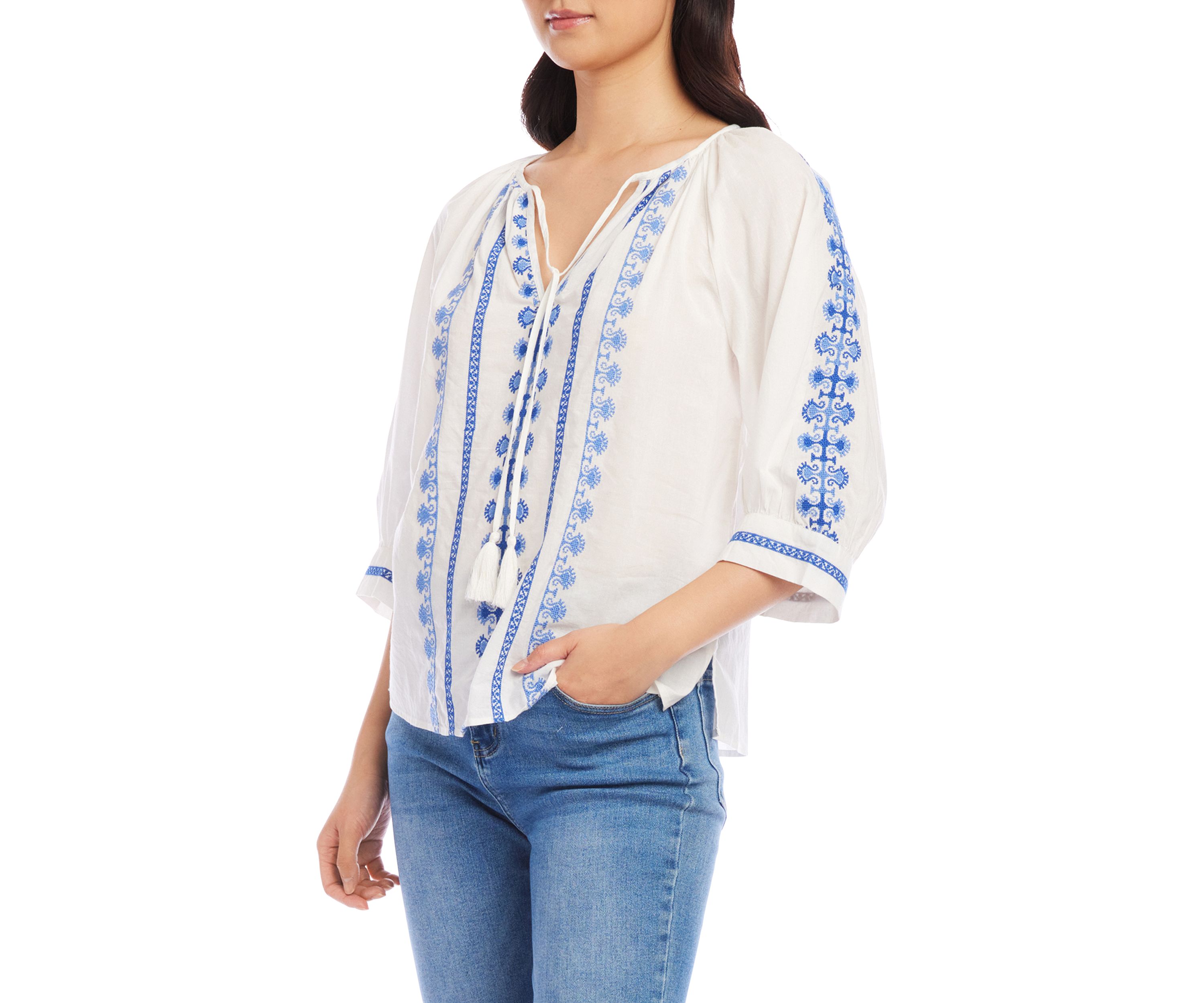 Womens Embroidered Top