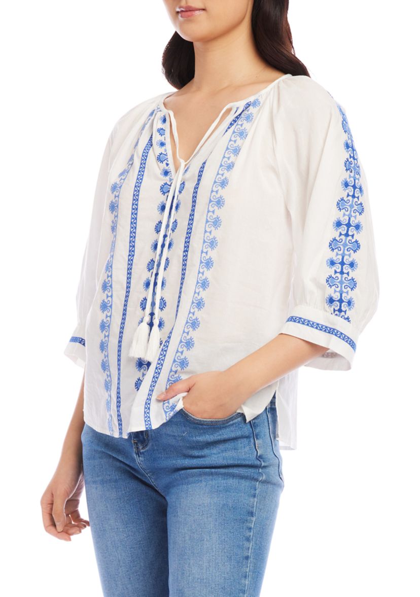 Womens Embroidered Top