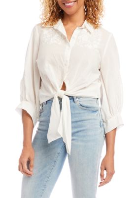 Women's Tie Front Top