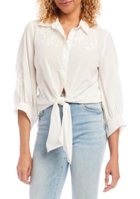 Women's Tie Front Top