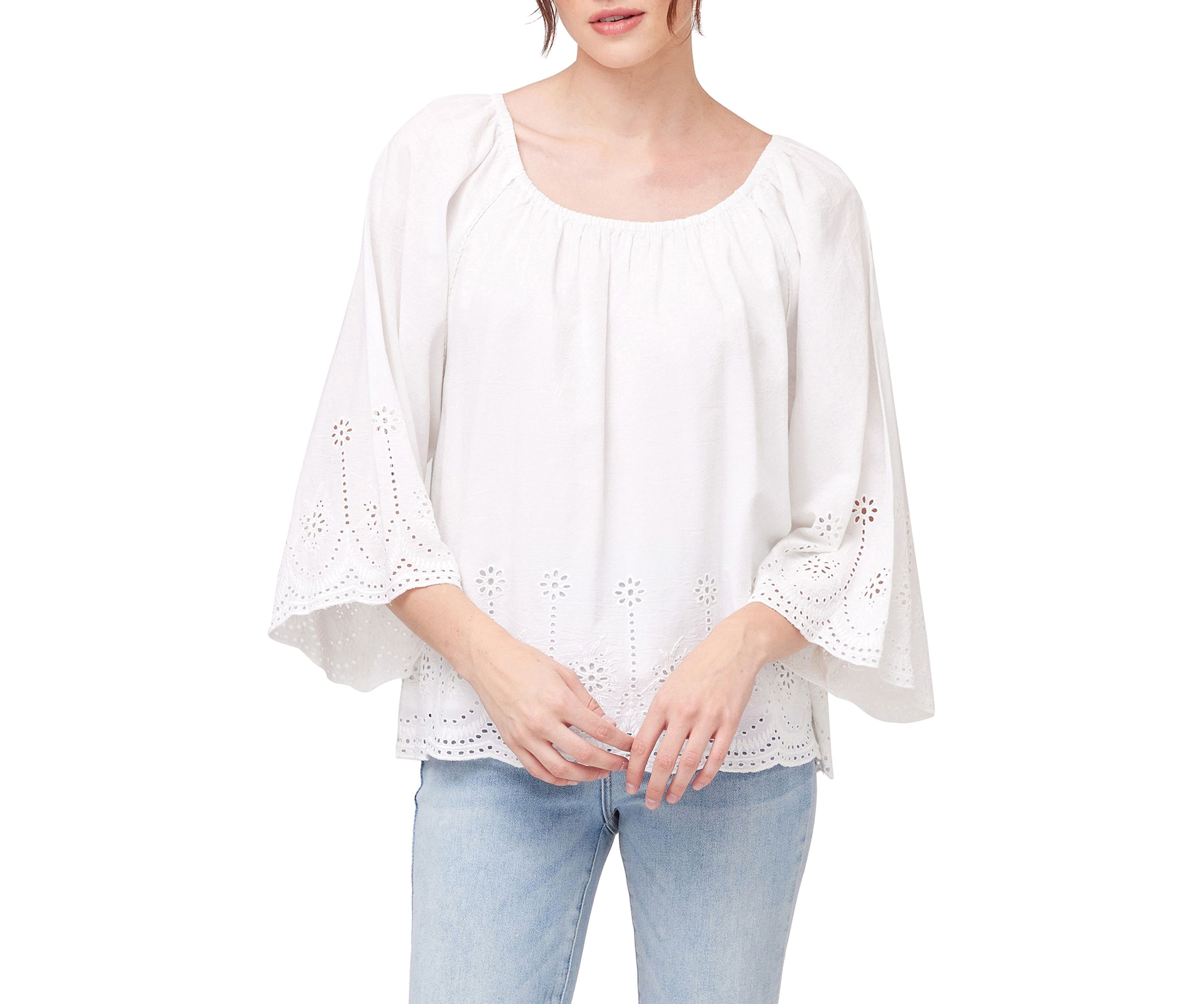 Womens Flutter Sleeve Top