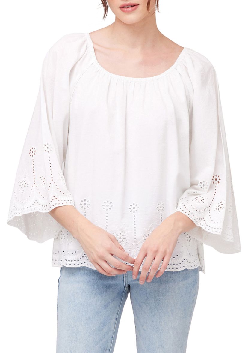 Womens Flutter Sleeve Top