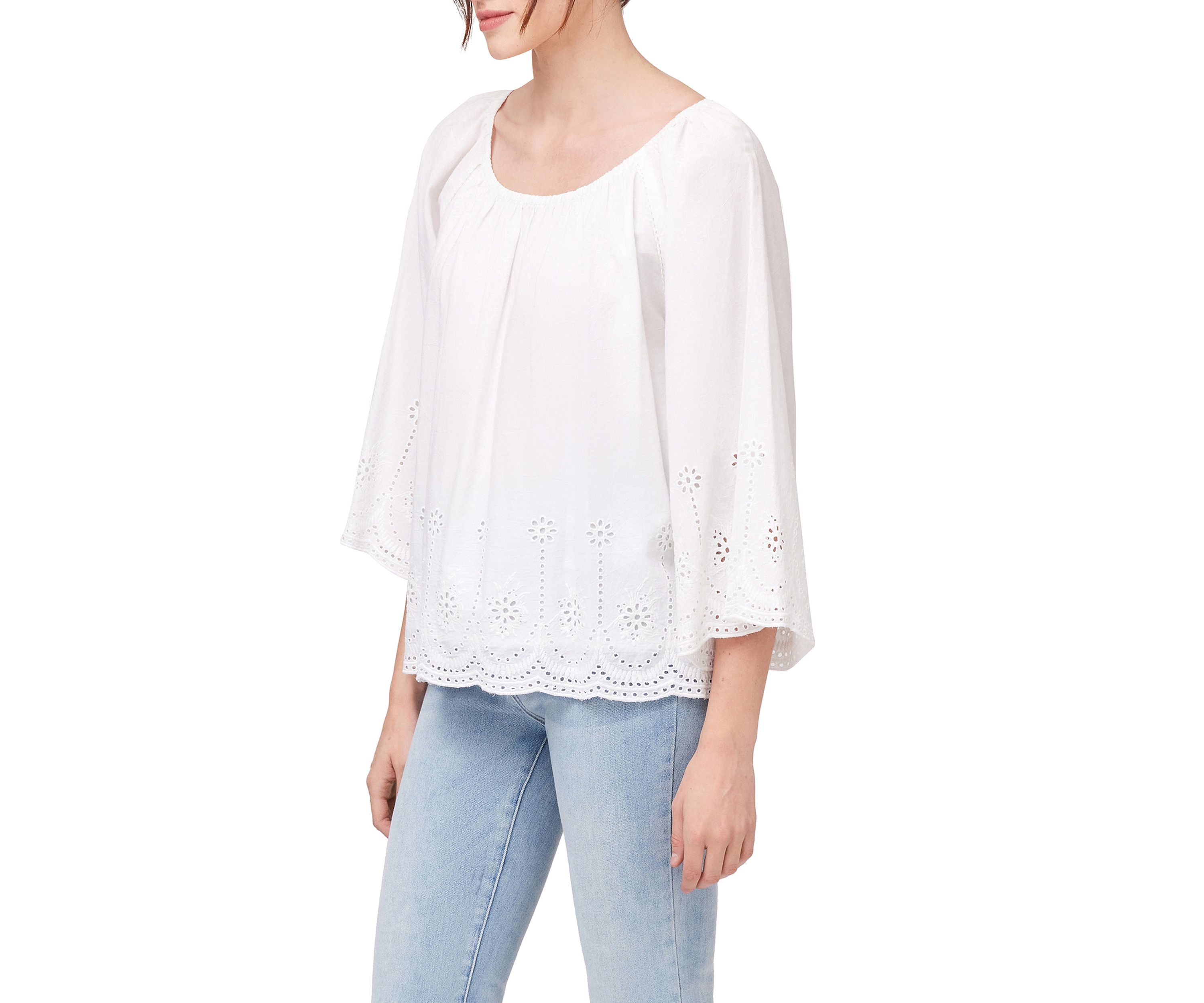 Womens Flutter Sleeve Top
