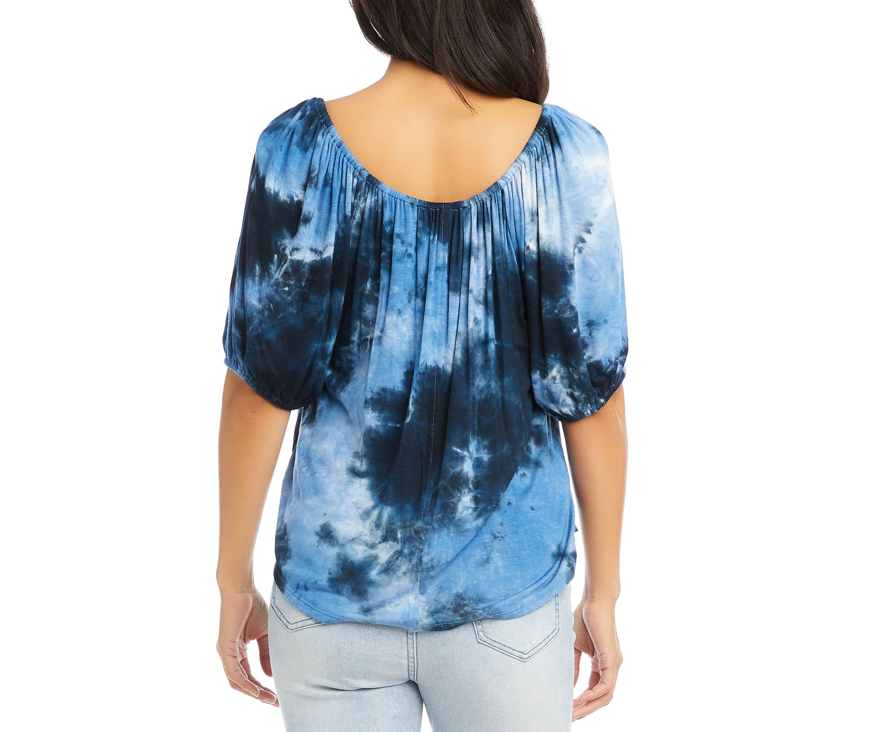 Womens Knit Peasant Top