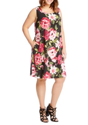 Karen Kane  Plus Size Floral Print Chloe Dress