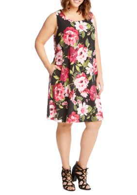 Karen Kane  Plus Size Floral Print Chloe Dress