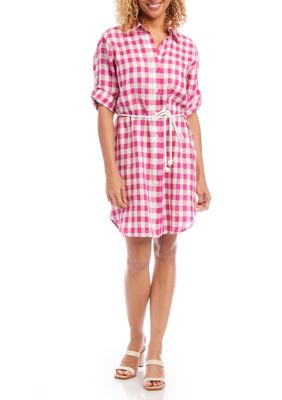 Women's Check Shirtdress