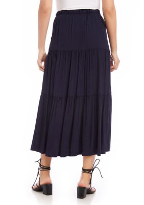 Women's Tiered Midi Skirt