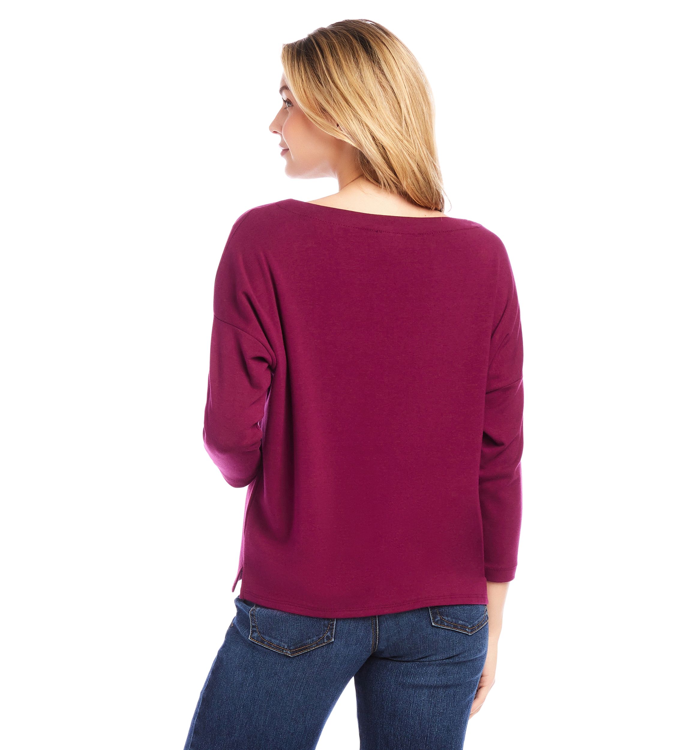 Petite Boat Neck Top