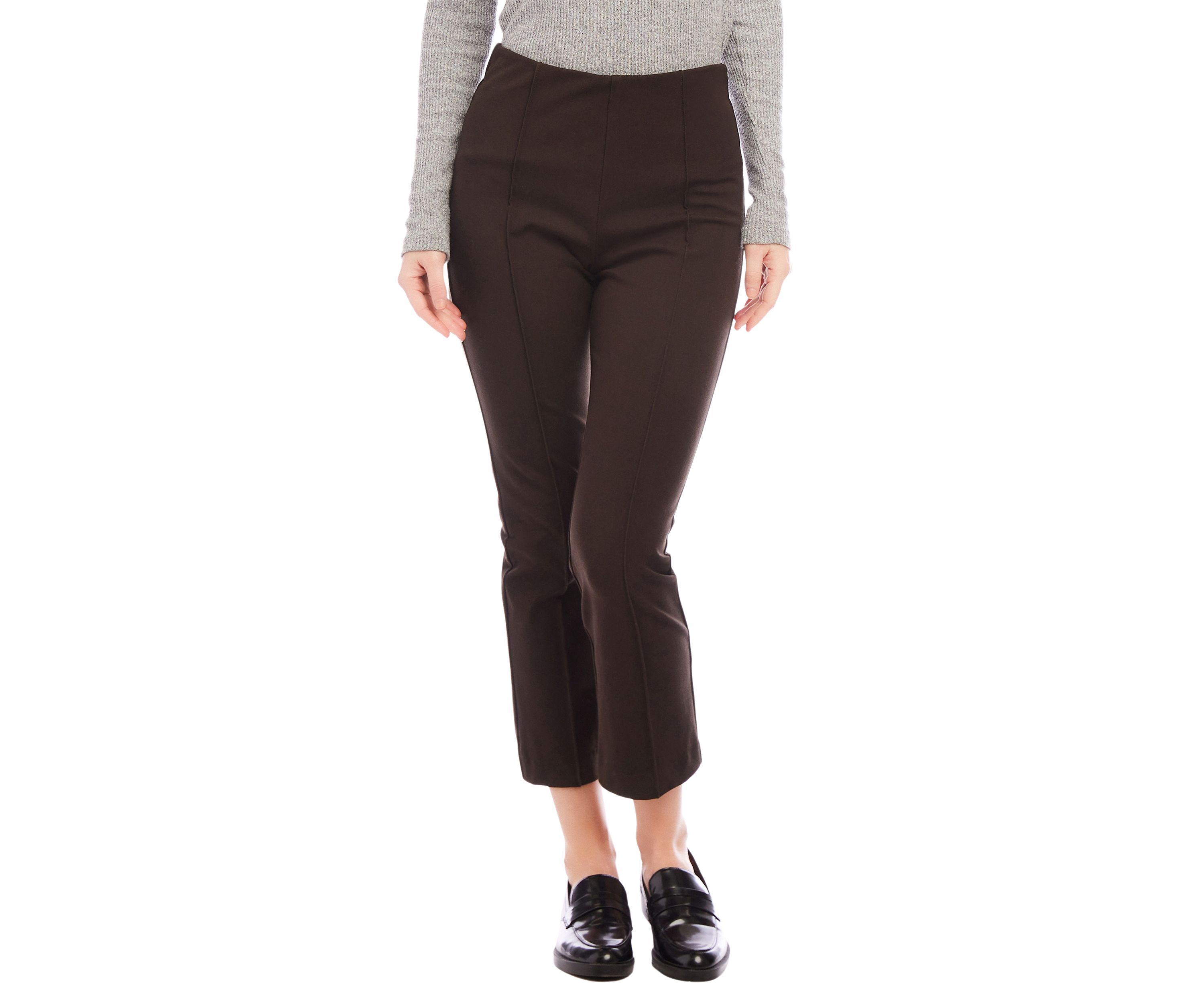 Womens Cropped Pintuck Pants