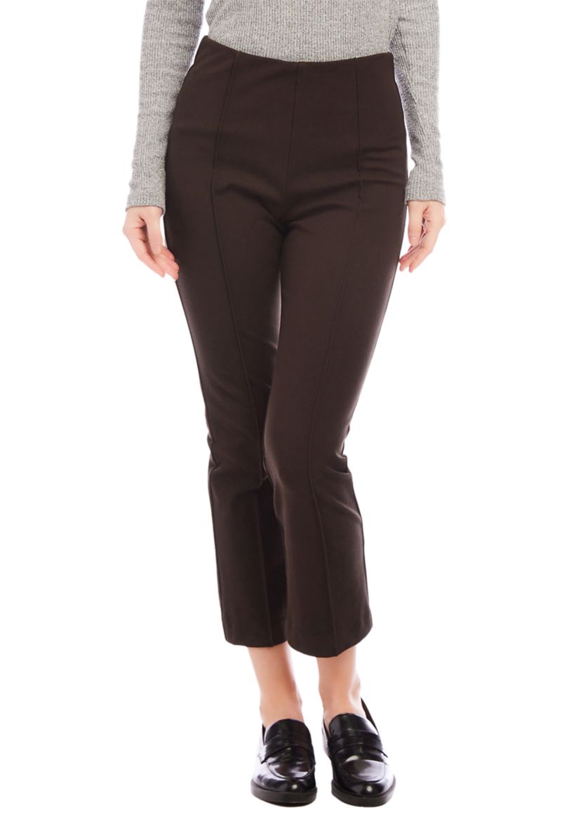 Womens Cropped Pintuck Pants