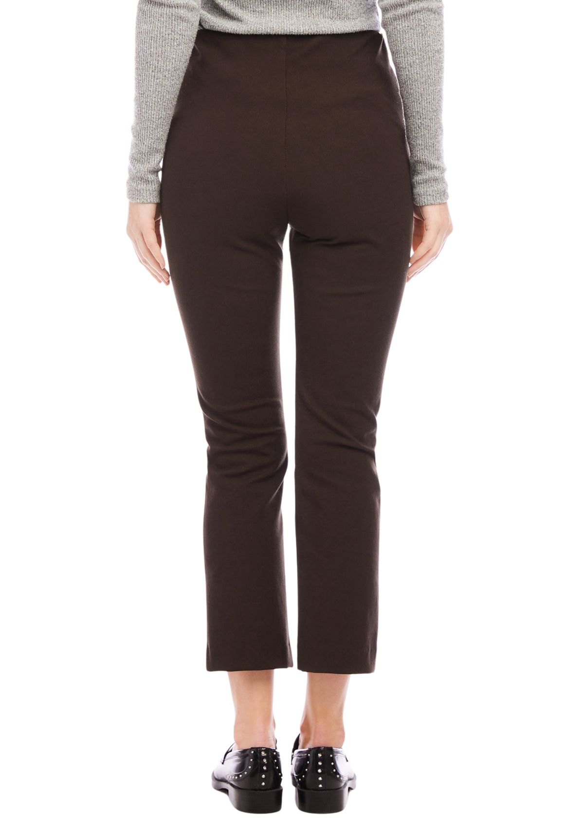 Womens Cropped Pintuck Pants