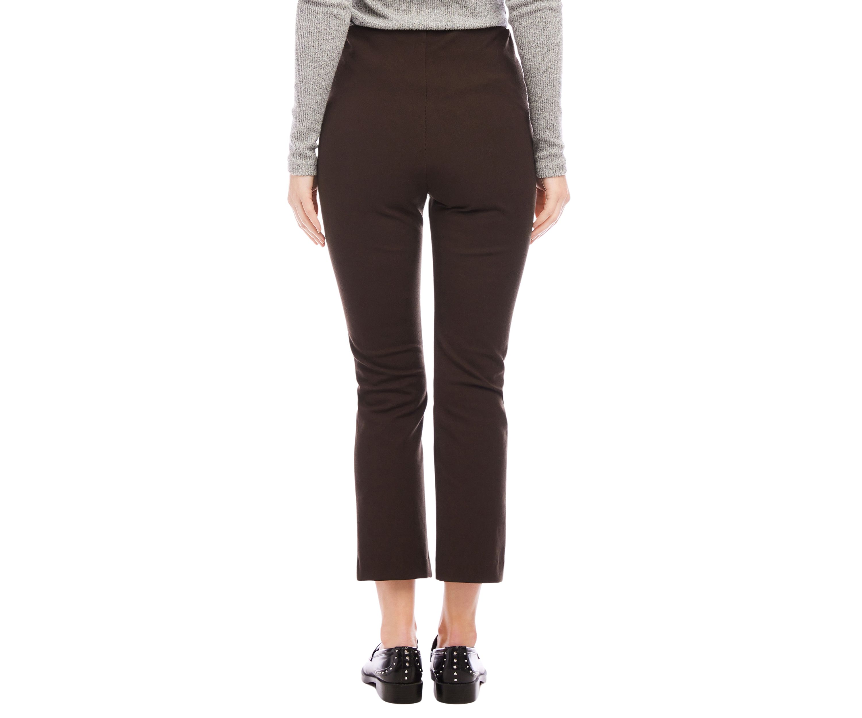 Womens Cropped Pintuck Pants