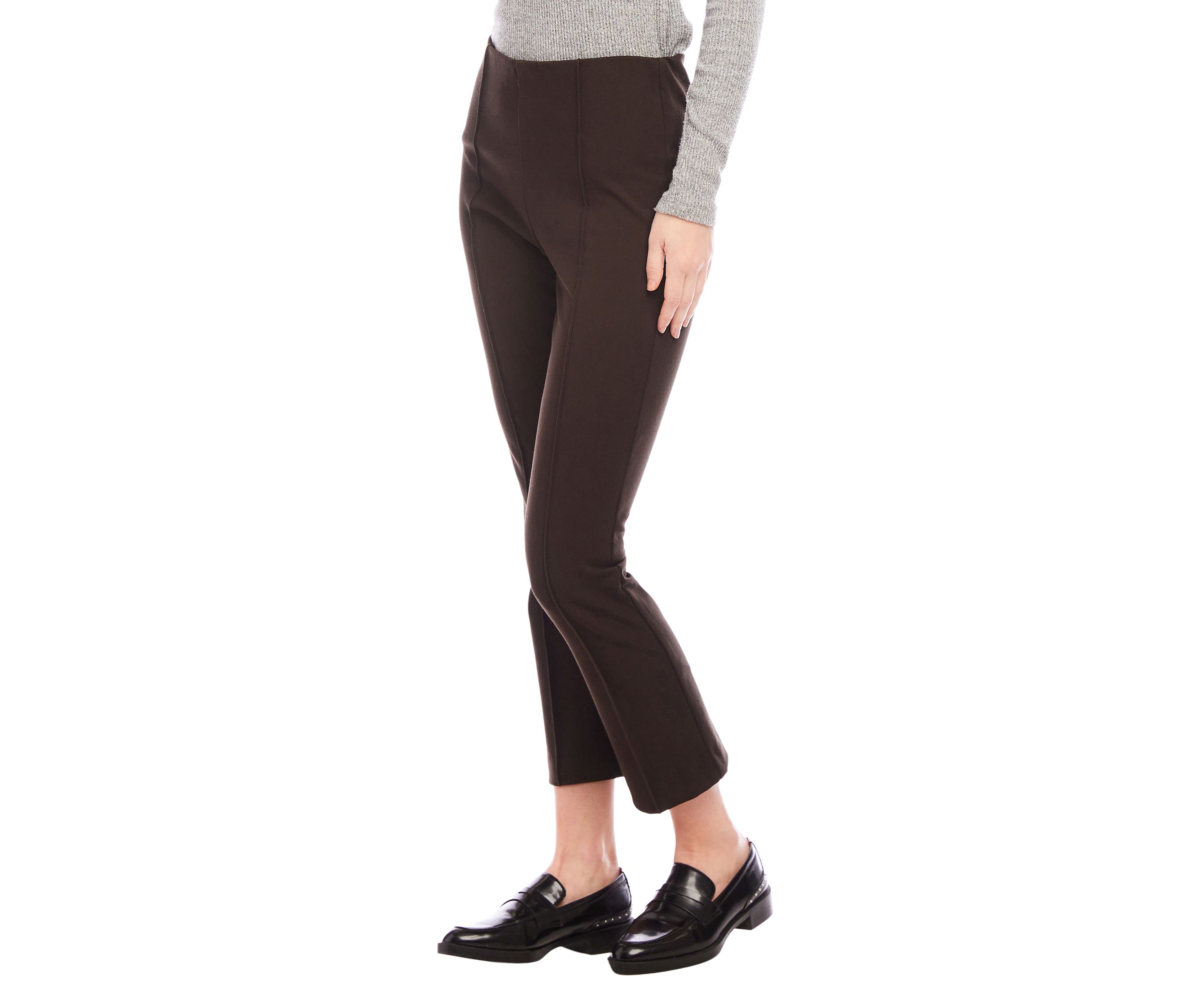 Womens Cropped Pintuck Pants