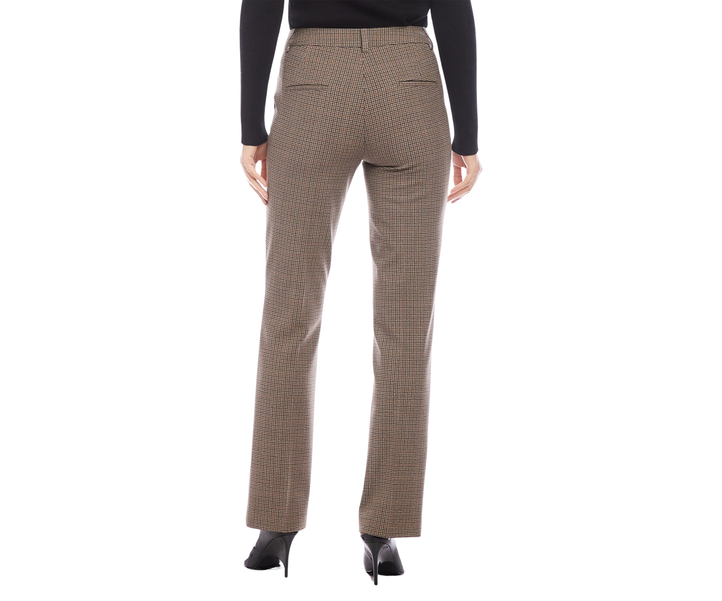 Womens Plaid Trouser Pants