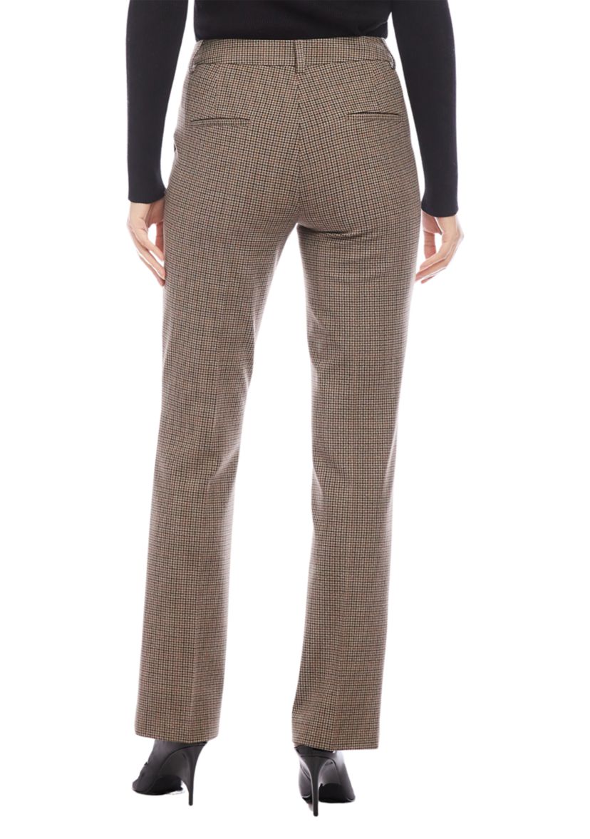 Womens Plaid Trouser Pants