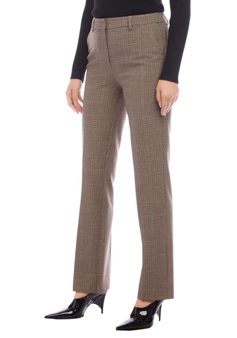 Womens Plaid Trouser Pants