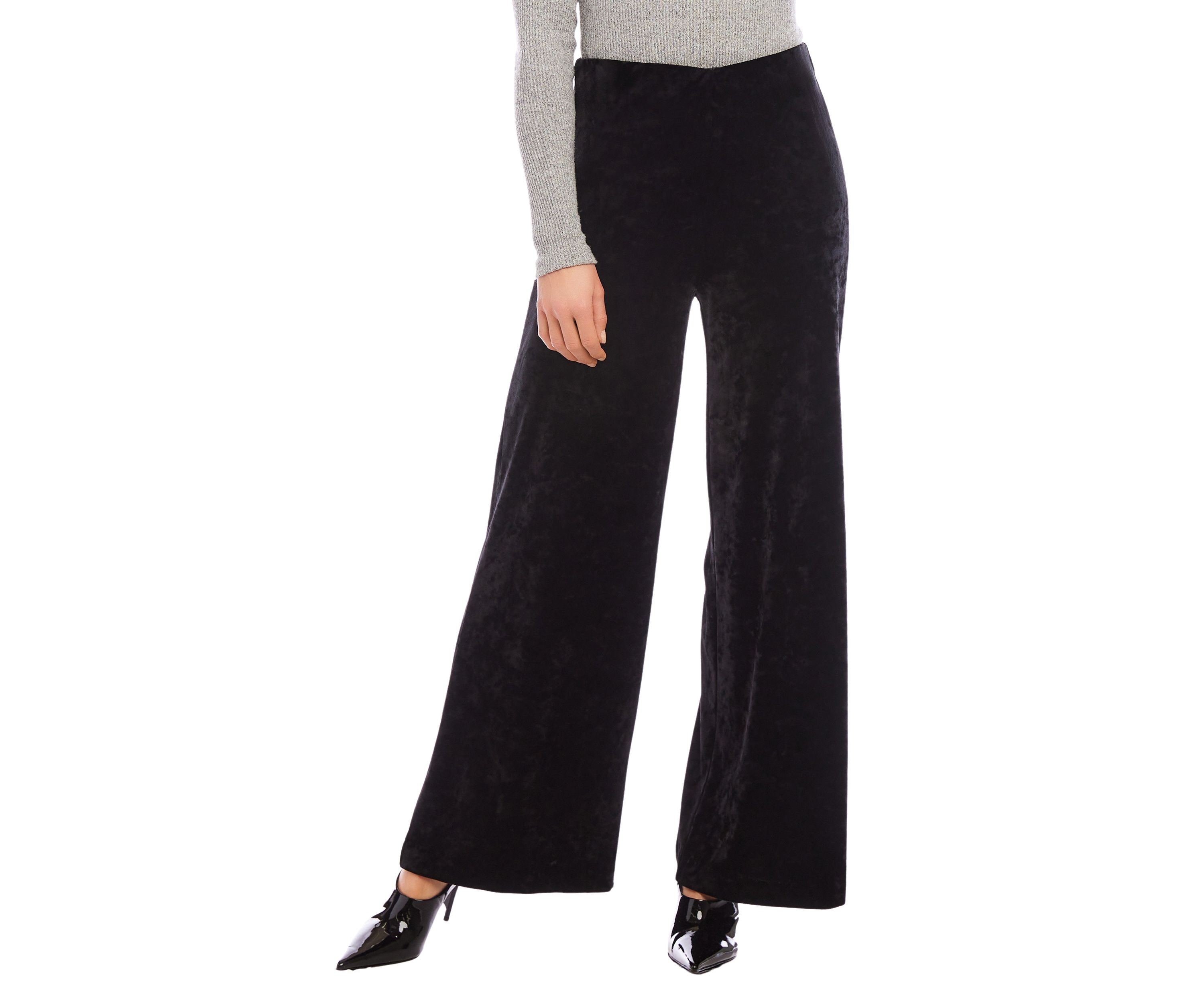 Petite Crushed Velvet Pants