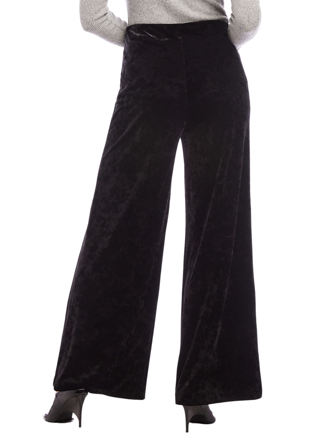 Petite Crushed Velvet Pants