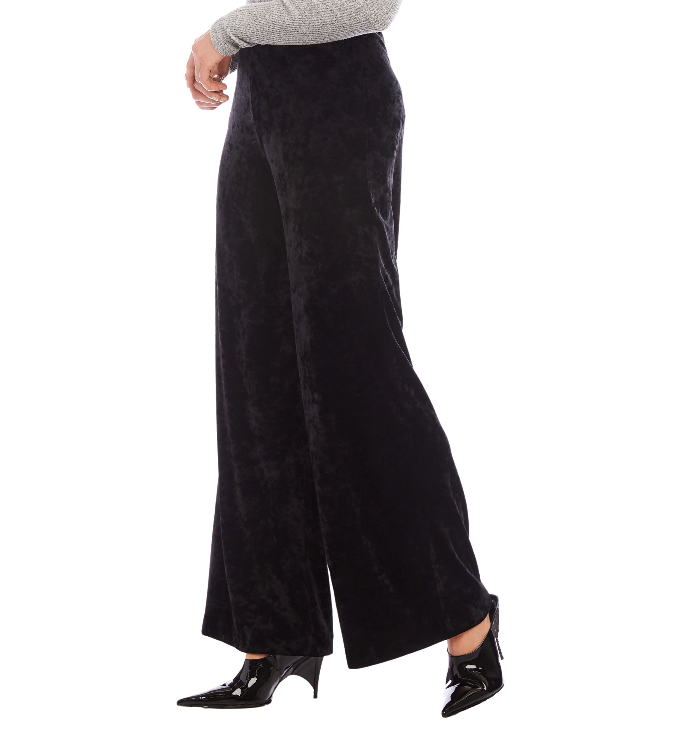 Petite Crushed Velvet Pants