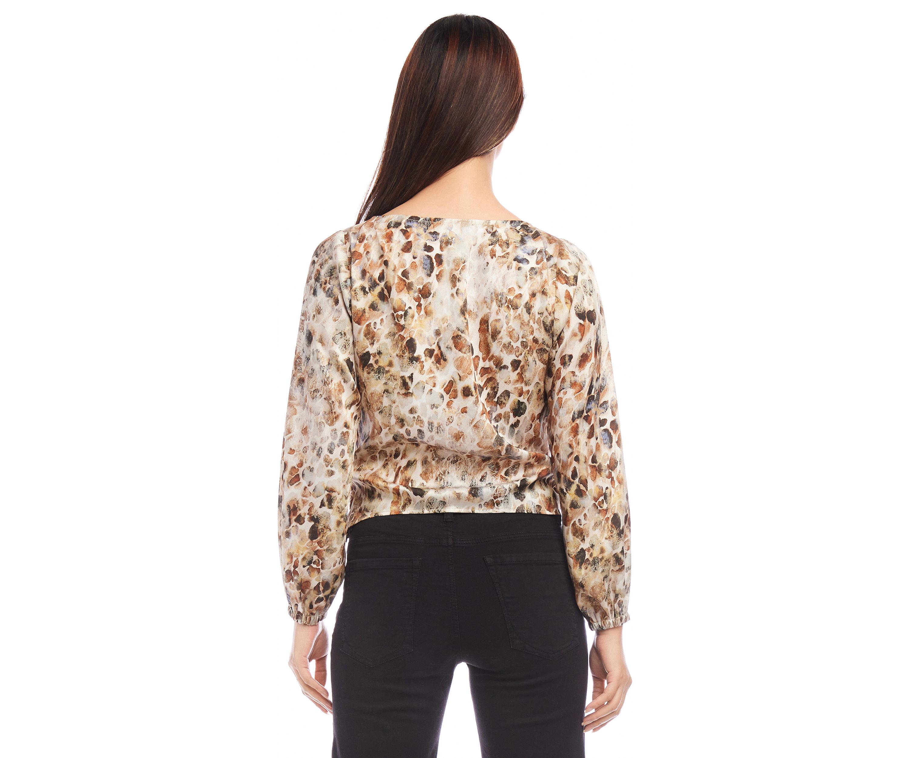 Womens Boat Neck Drape Top