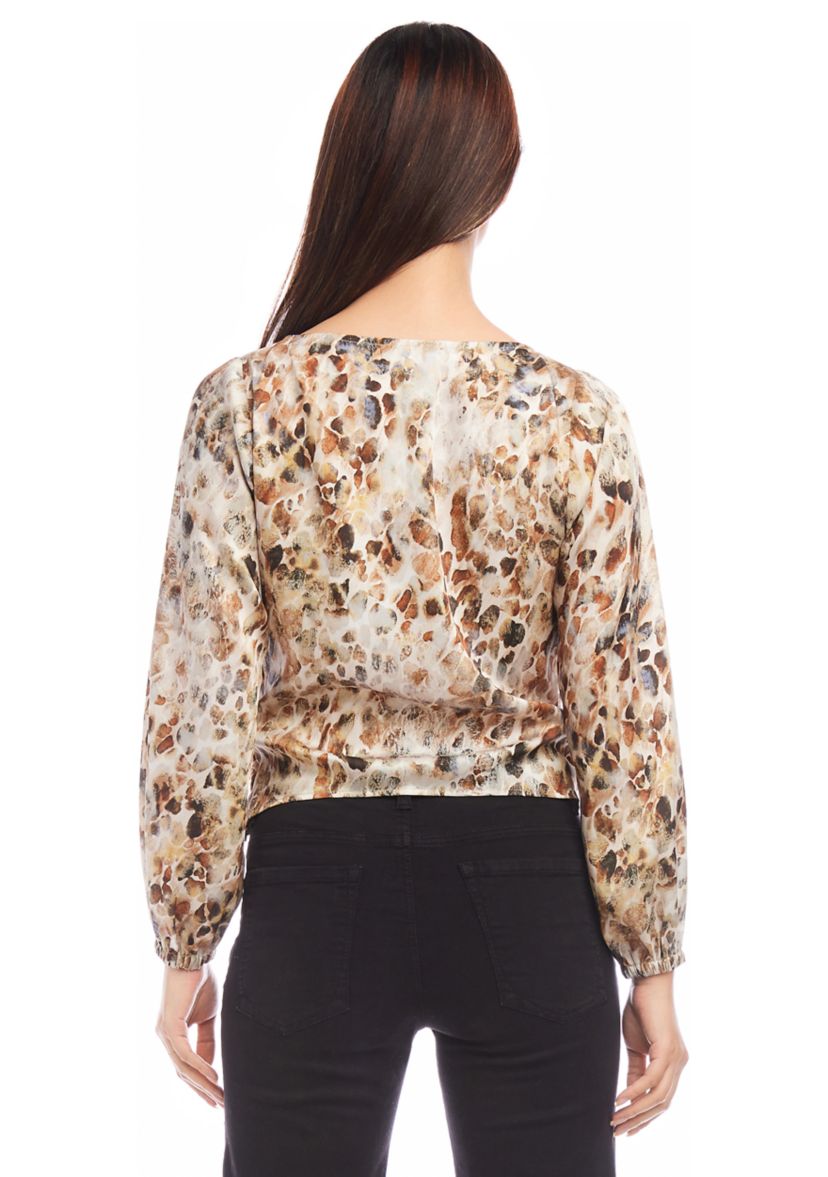 Womens Boat Neck Drape Top