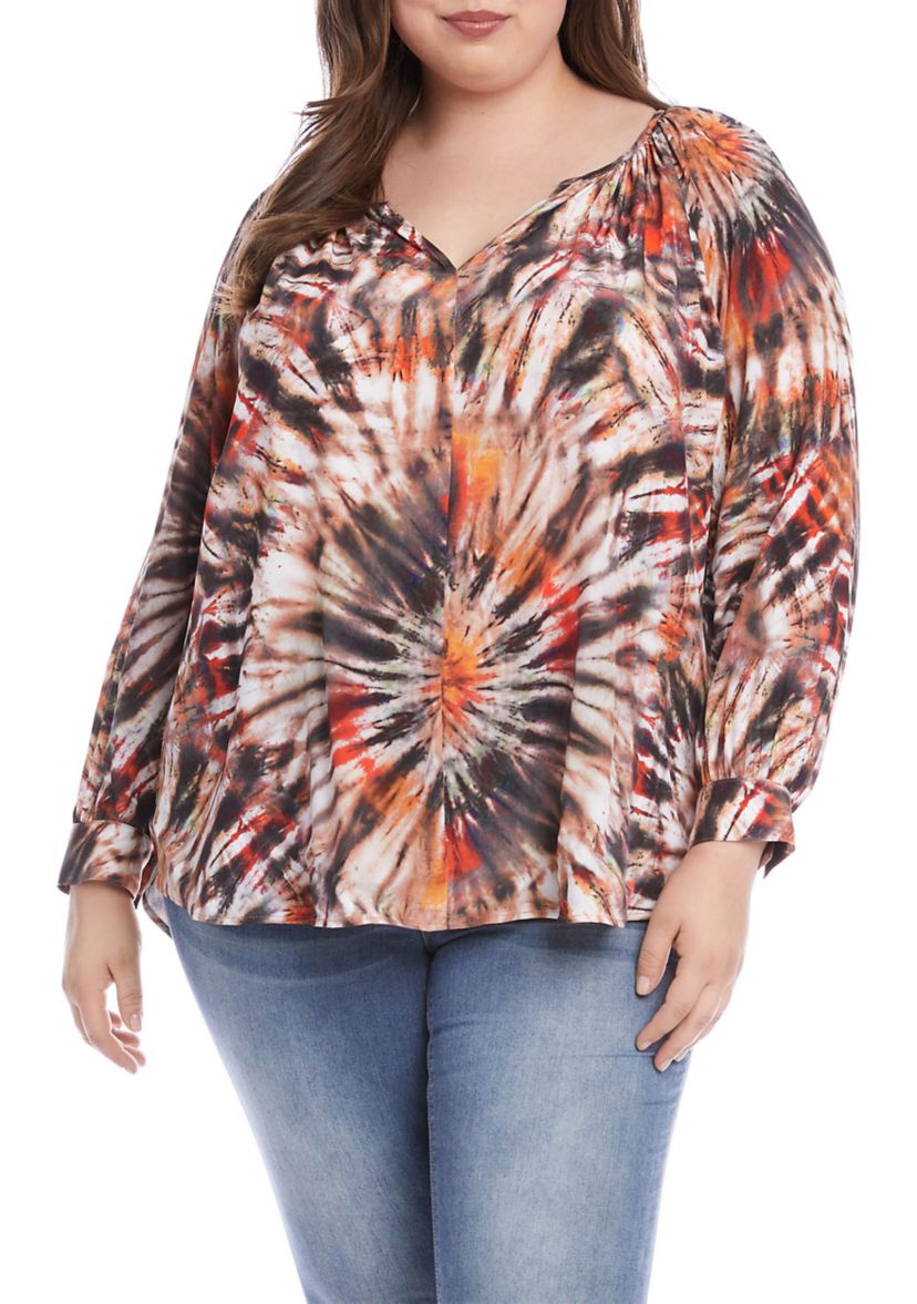 Plus Size Peasant Top