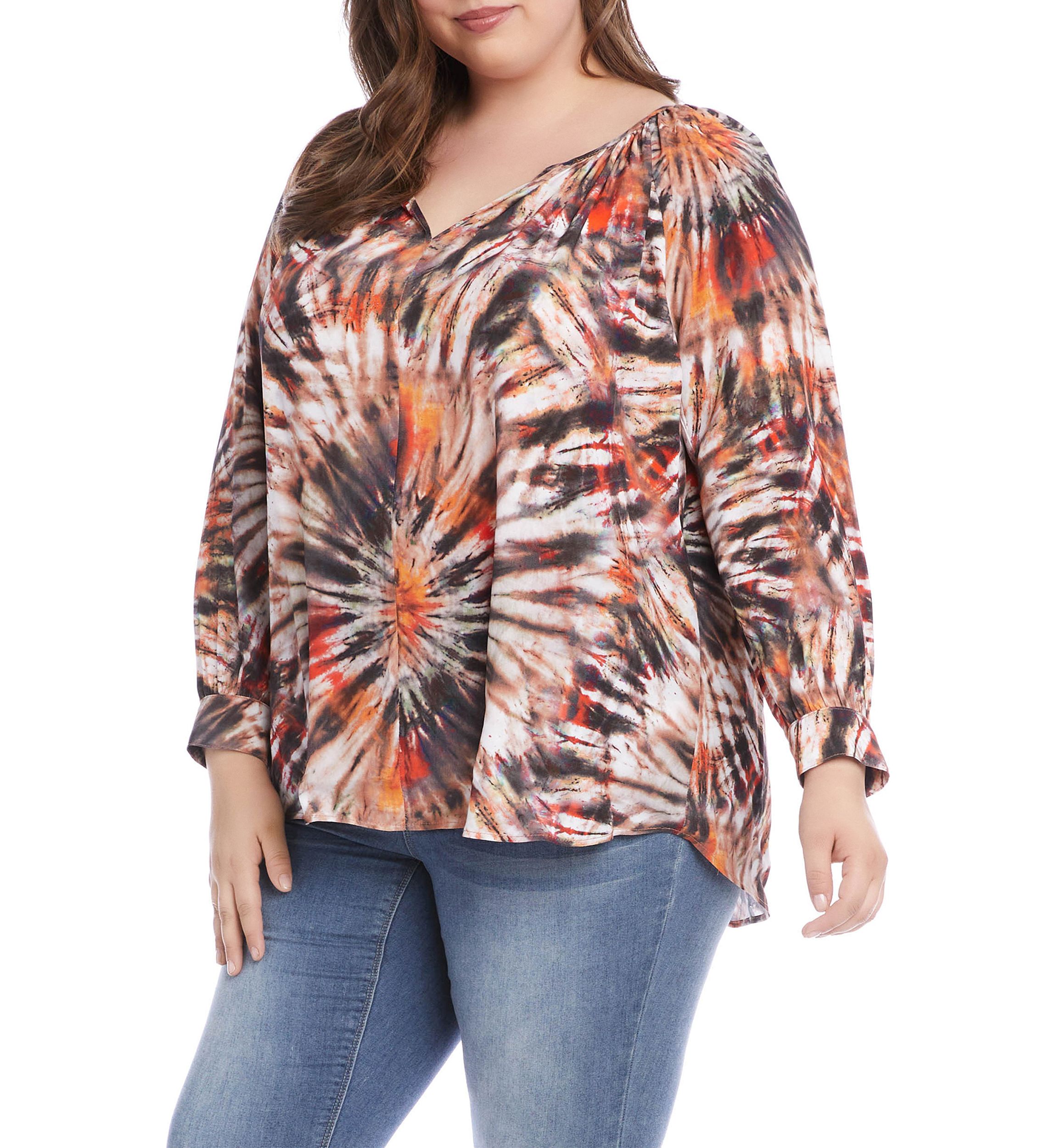 Plus Size Peasant Top