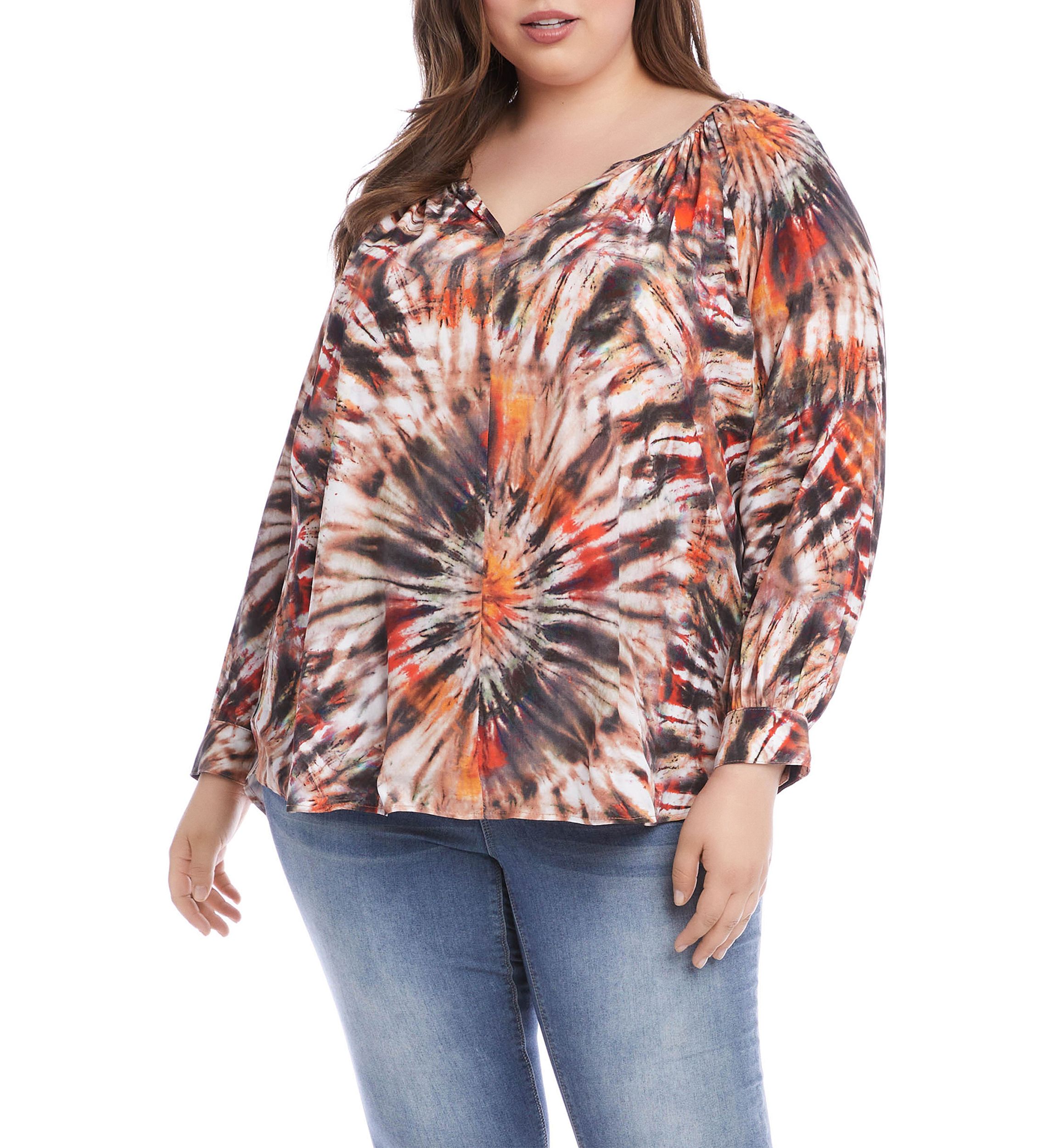 Plus Size Peasant Top