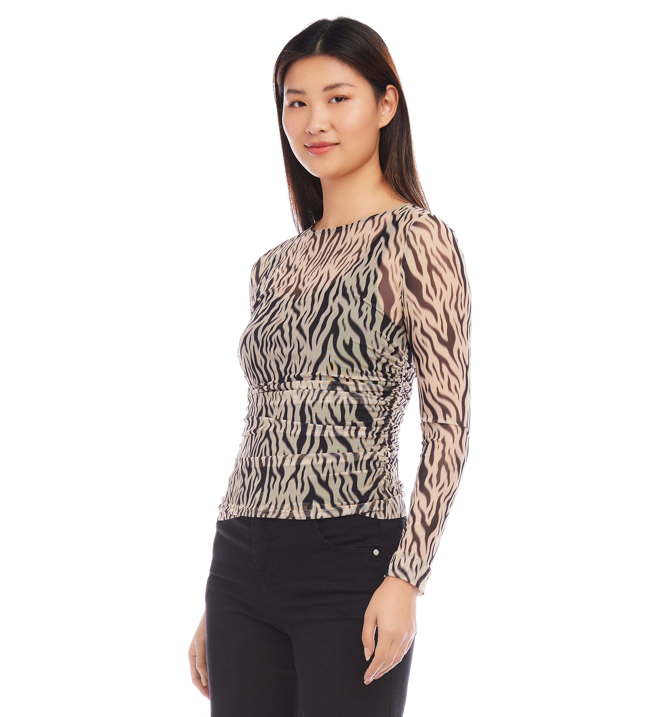 Womens Side Shirred Top