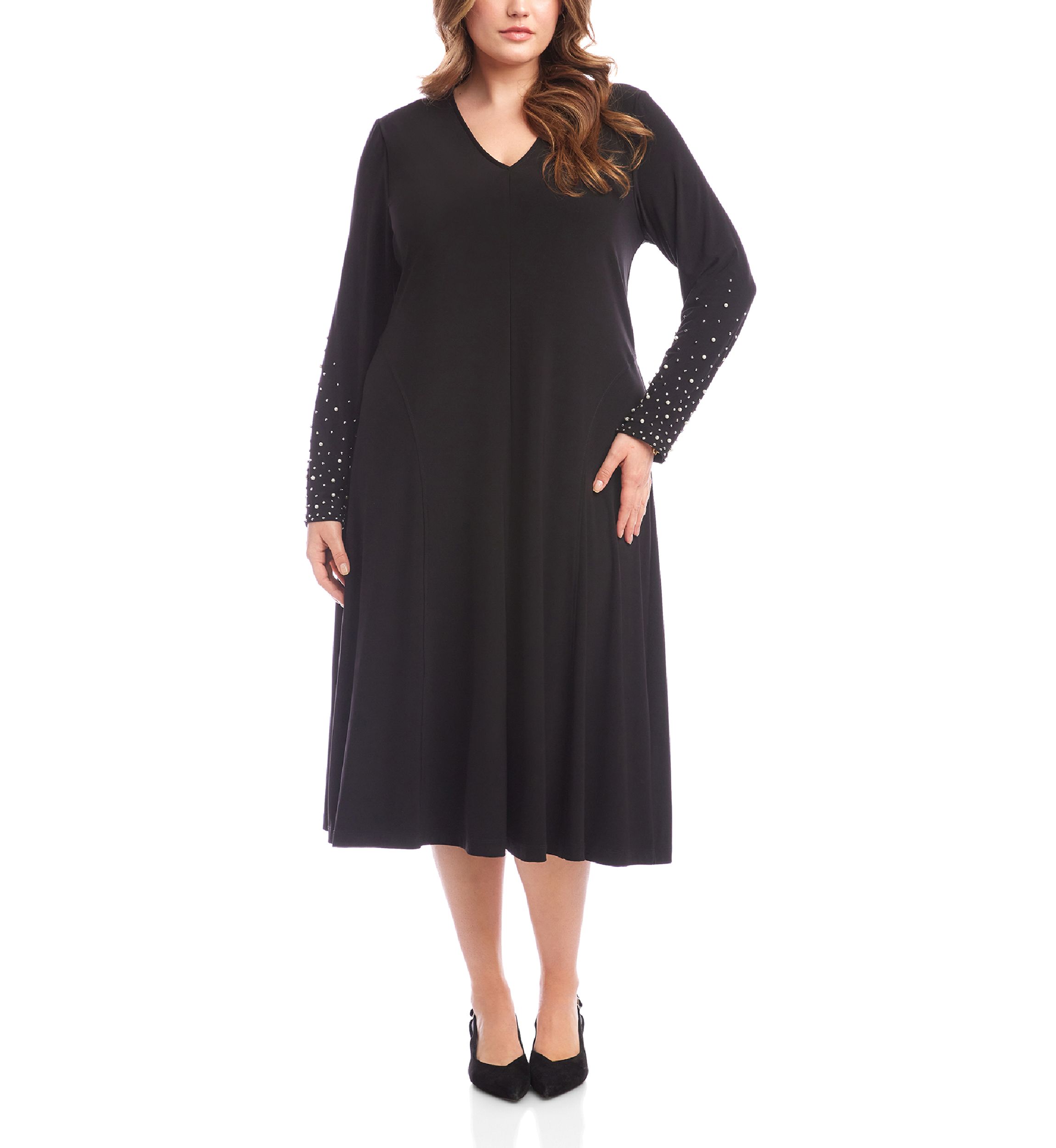 chinese dress ladies Cascade Wrap Dress Black