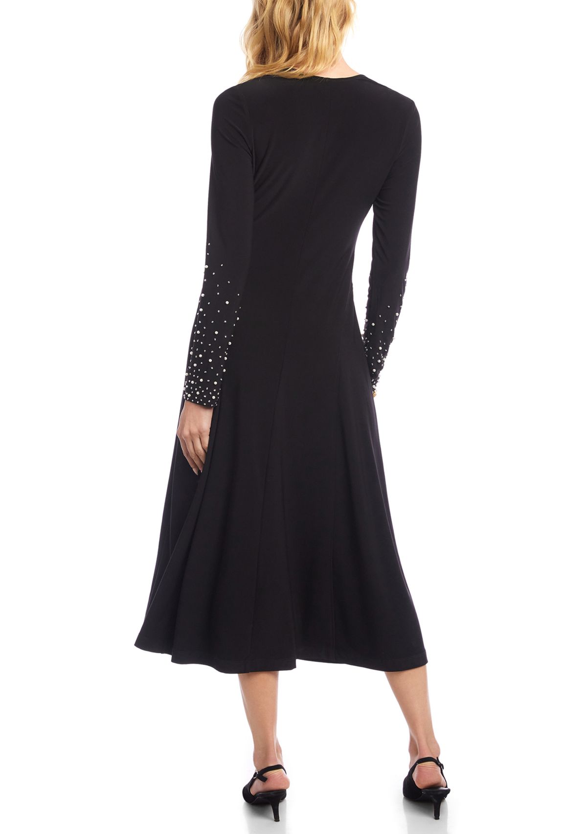 Womens Kate Beaded Sleeve Midi Dress 