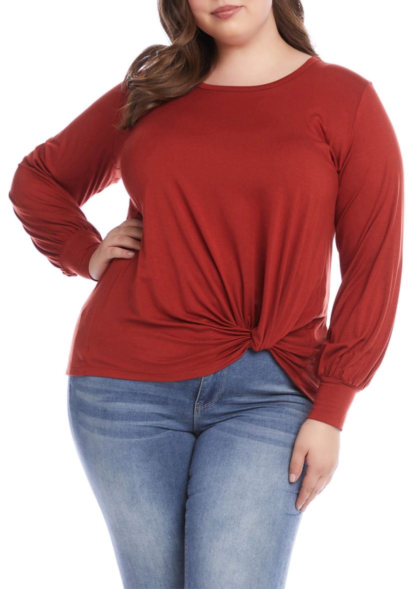 Plus Size Side Pick Up Top