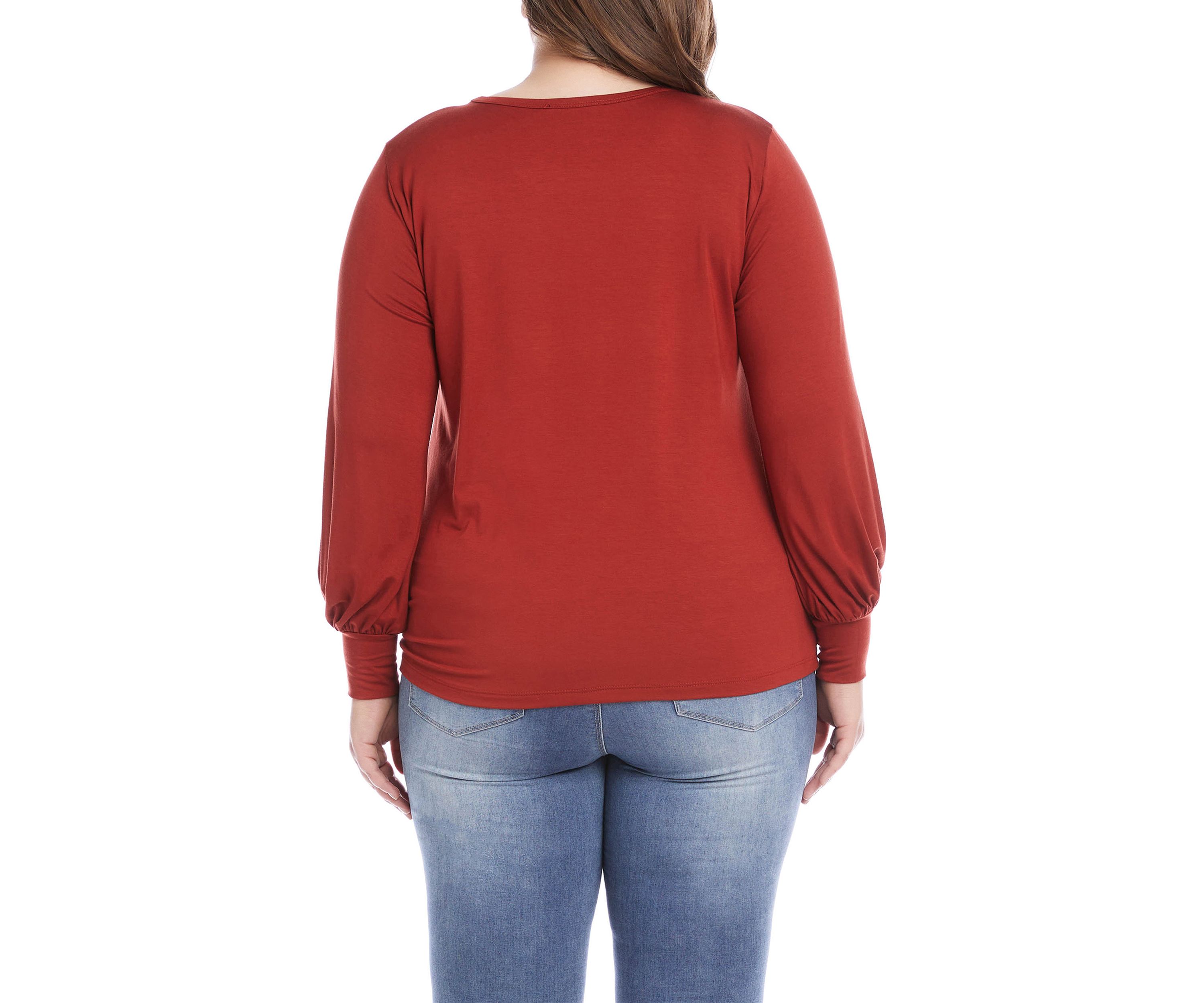 Plus Size Side Pick Up Top
