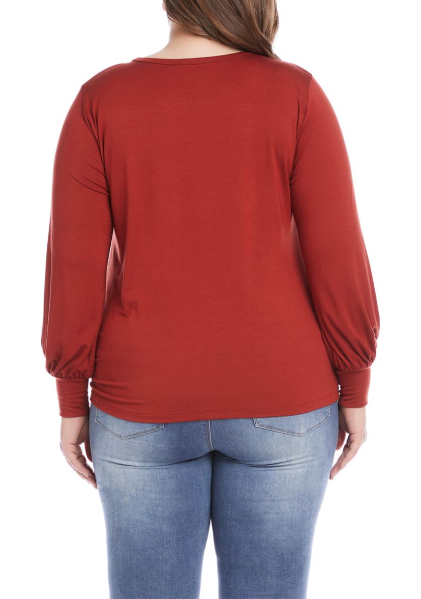 Plus Size Side Pick Up Top