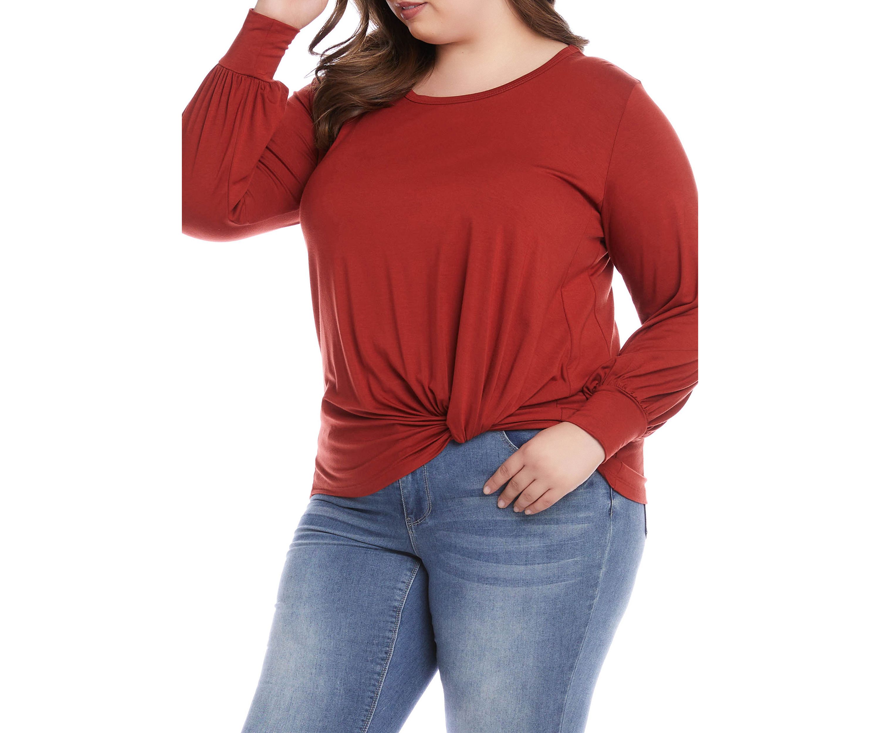 Plus Size Side Pick Up Top
