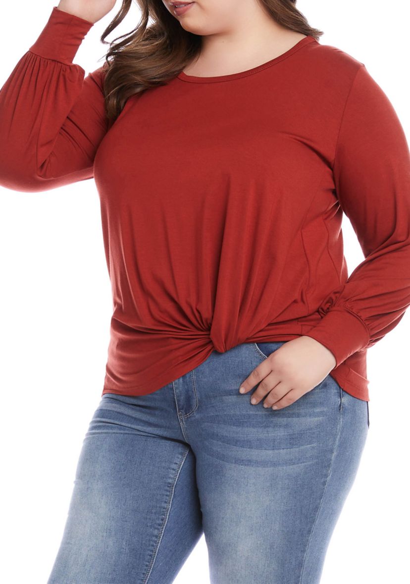 Plus Size Side Pick Up Top